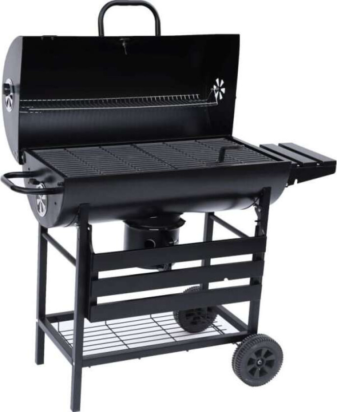 Kullgrill BARREL tralle med støpejernsrist (75 x 39 cm) 02663