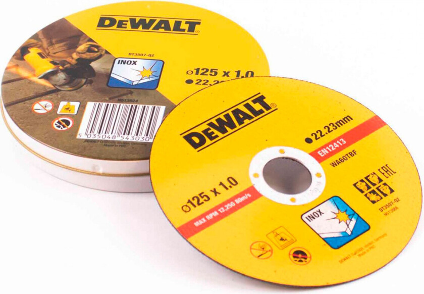 Kutteskive 125mm x 22,23mm x 1,0mm - DT3507