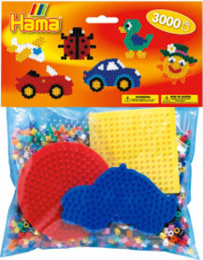 Midi Perlesett Gruppepakning 3000 Perler - Bil