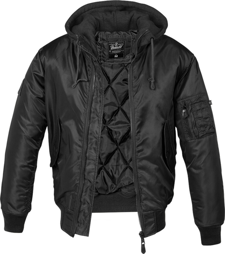 MA1 Sweat Hooded Jacket Black