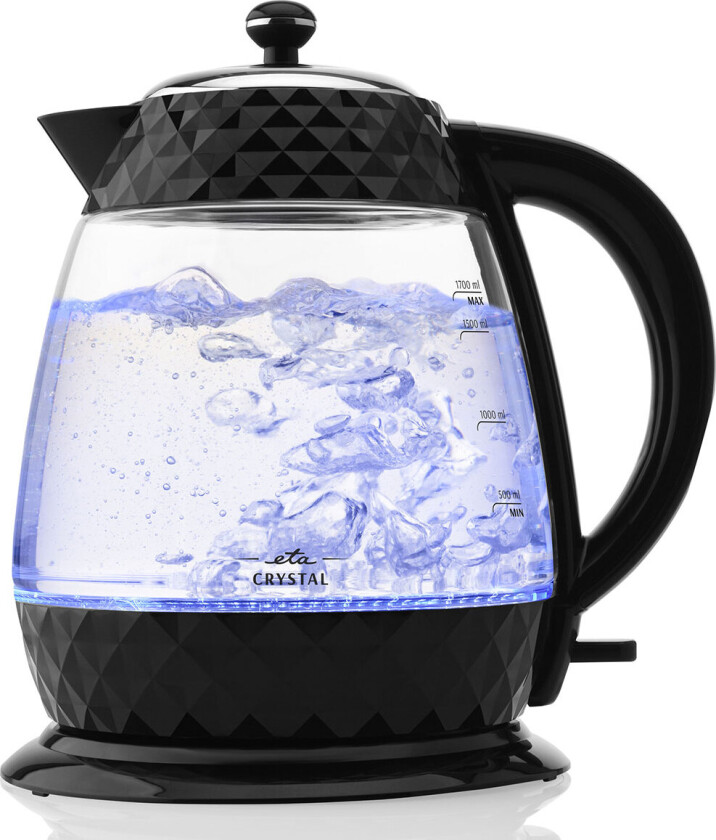 ETA Crystal Electric Vannkoker 1,7 liter (2200W) Sort