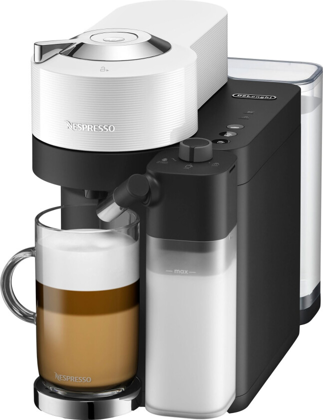 Nespresso Vertuo Lattissima kaffemaskin fra Delonghi ENV300.W (hvit)