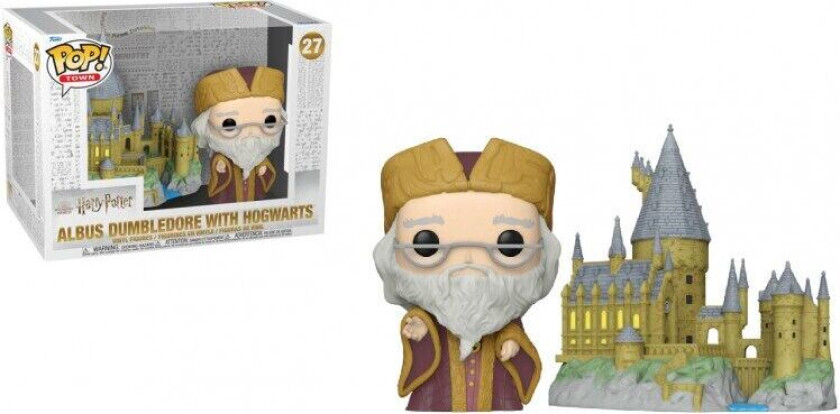Funko Pop! Town: Harry Potter - Albus Dumbledore With Hogwarts #27 Vinyl Figure