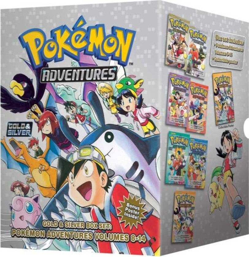 Pokemon Adventures Gold & Silver Box Set (Set Includes Vols. 8-14) av Hidenori Kusaka