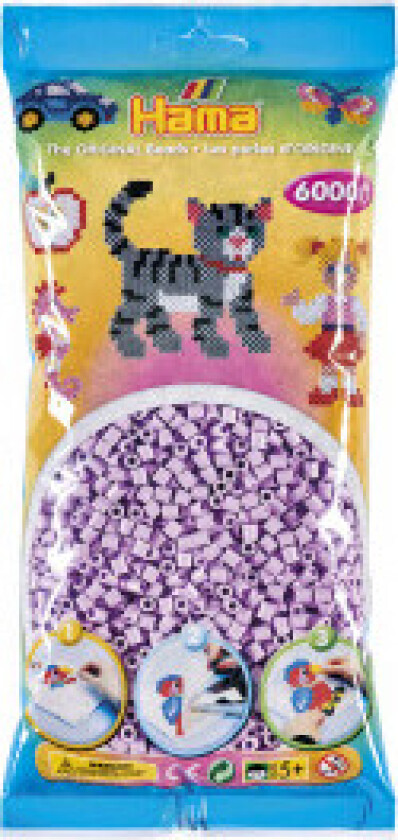 Midi 6000 Perler - Pastell Lilla 96