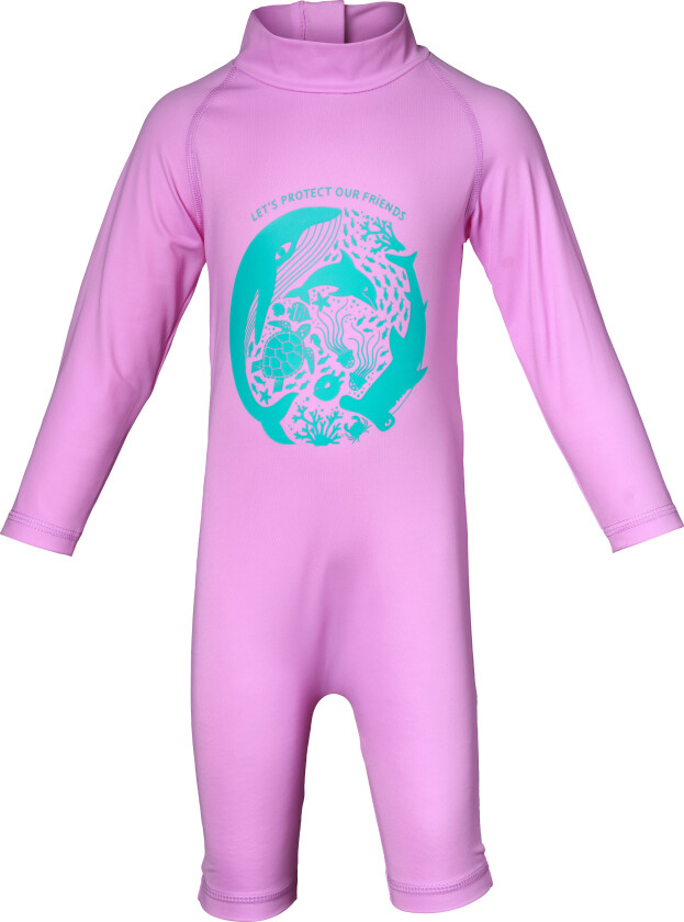 Kids' Dolphine Sun Jumpsuit 86/92, Bubblegum