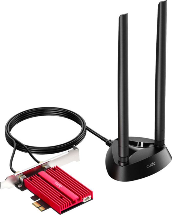 Bilde av Cudy WE4000 AX3000 PCIe-adapter - 2400 Mbps (WLAN/Bluetooth) WiFi 6