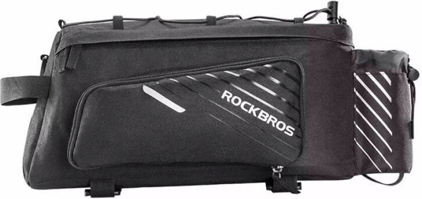 Rockbros A9-BK enkel sykkelveske m/bagasjebærer (9-12 liter)