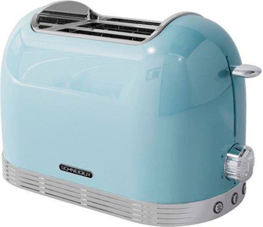 Schneider SCTO2BL Retro Brødrister 815W (2 skiver) Blå