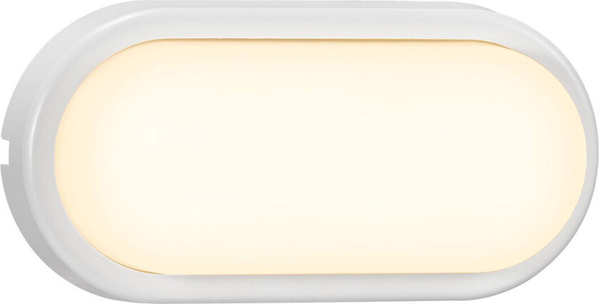 Cuba Outdoor Energy Oval LED Vegglampe - 10x20,5cm (6,4W) Hvit