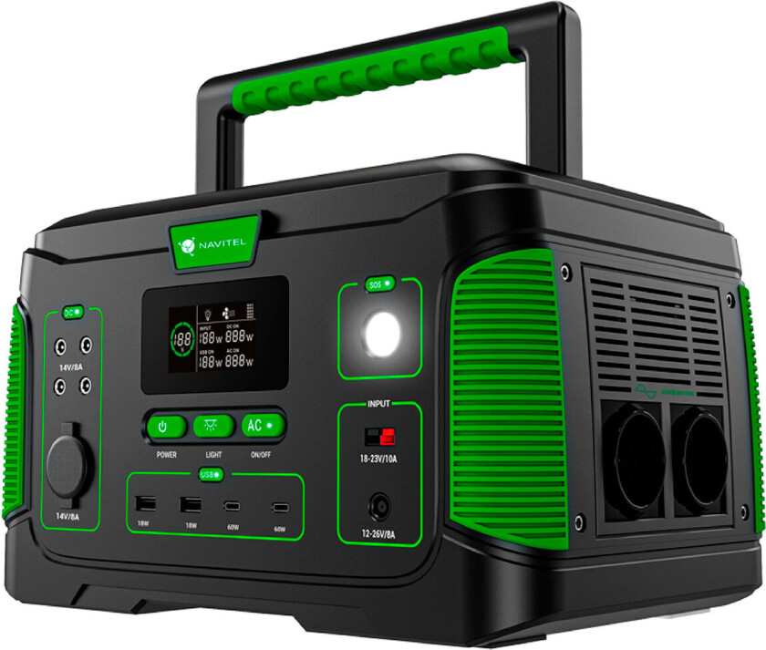 Navitel NS1000 akkumulator - 218 400 mAh/1000 W (USB-A/USB-C/AC)