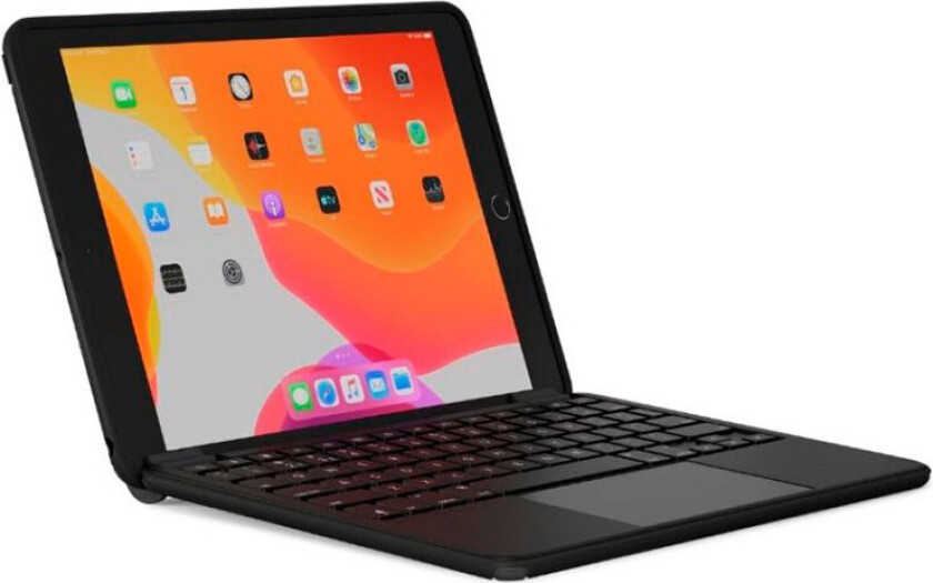 Brydge 10.2 MAX+ deksel m/tastatur for iPad 2019/20/21 (10.2tm) Svart