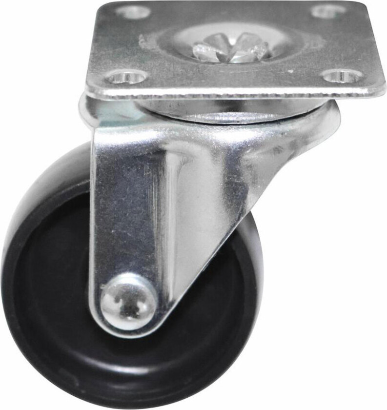 Svingbart møbelhjul (50mm) Plast