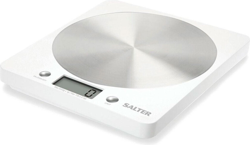 Salter 1036 Aquatronic Digital kjøkkenvekt (5kg/1g) Hvit