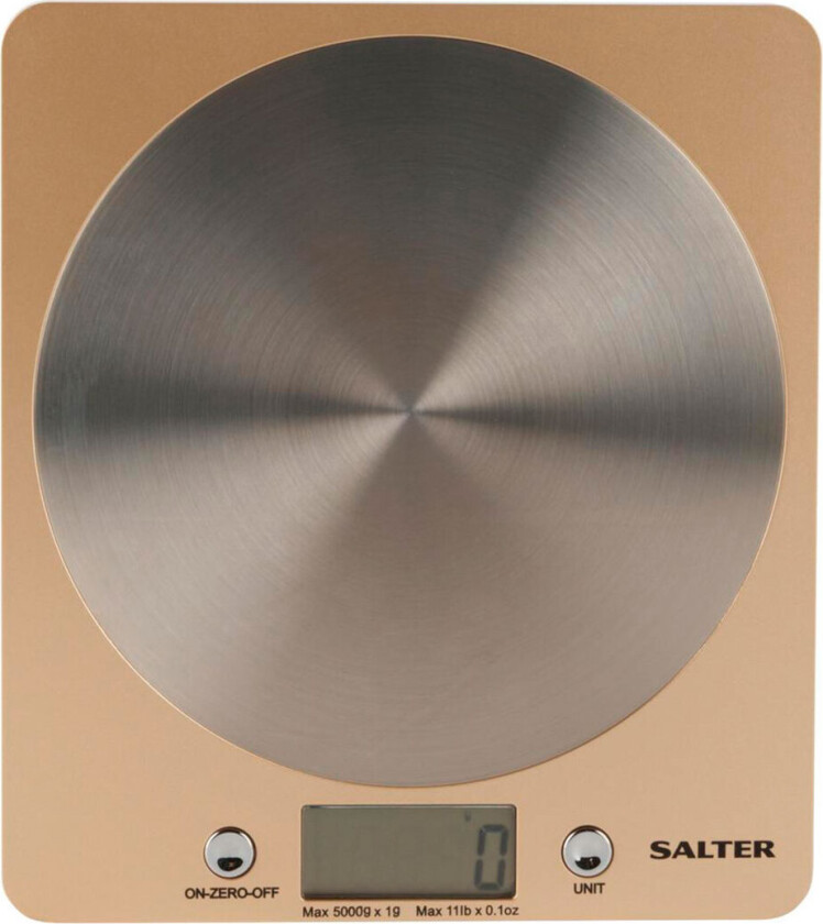 Salter 1036 OLFEU16 Olympic Disc Digital kjøkkenvekt (5 kg) Gull
