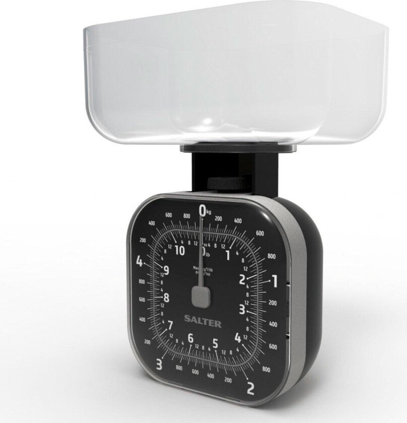 Salter 124 Retro Cube Kjøkkenvekt m/skål 1,3L (5kg/1g)