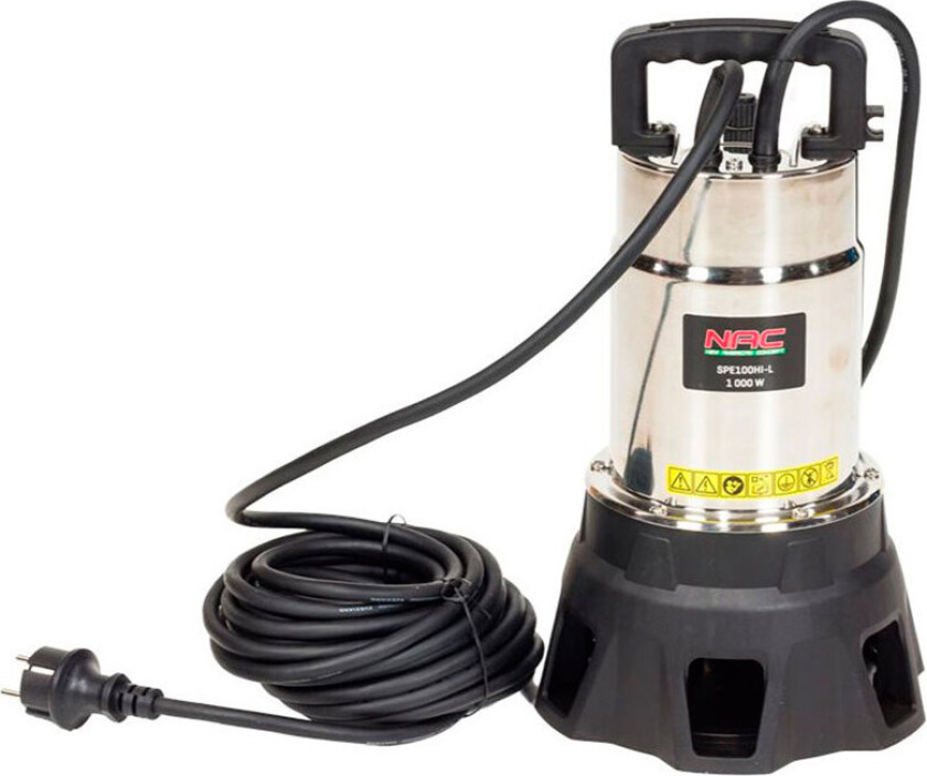 NAC SPE100HI-L Nedsenkbar pumpe 9 meter løft (20000 l/t)