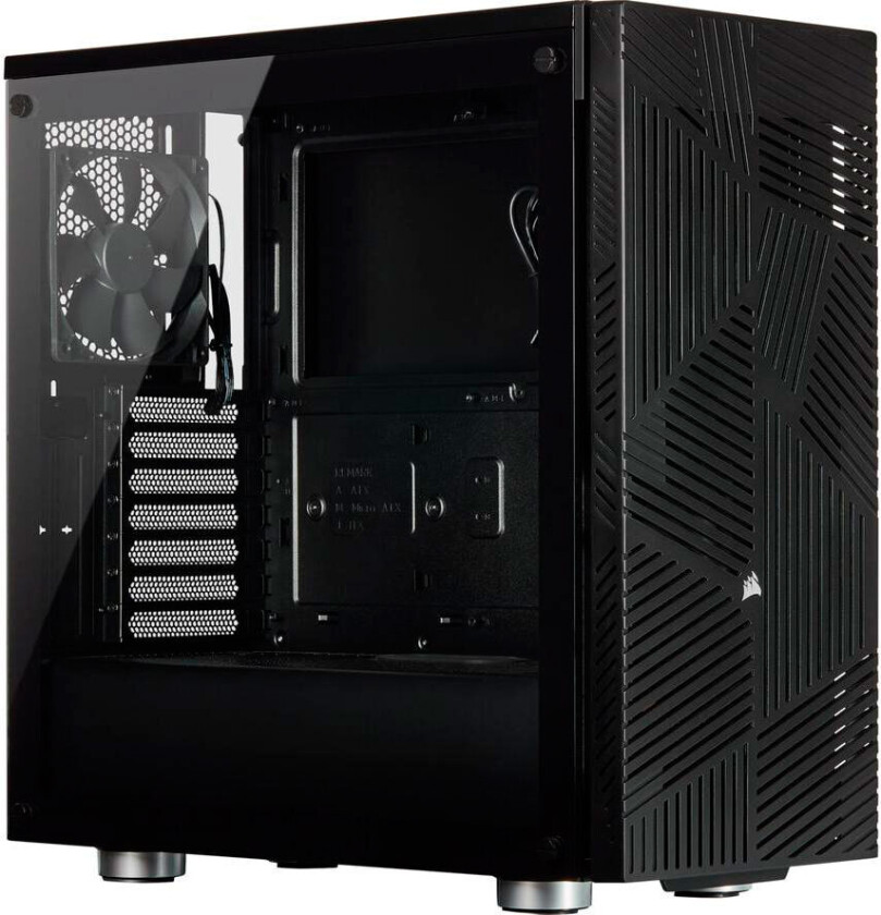 275R Airflow Gaming PC-veske (Glass) Svart