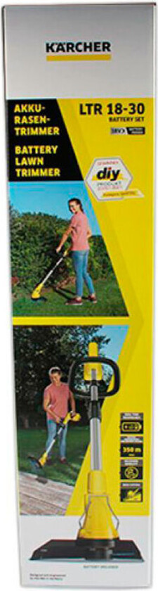 Accu gresstrimmer m/batteri (18V)