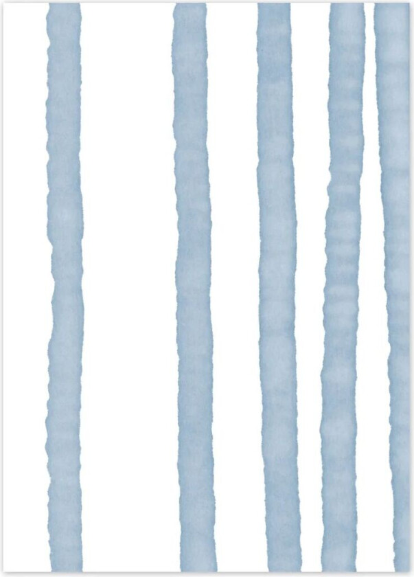 Lineage poster blå 30x40 cm