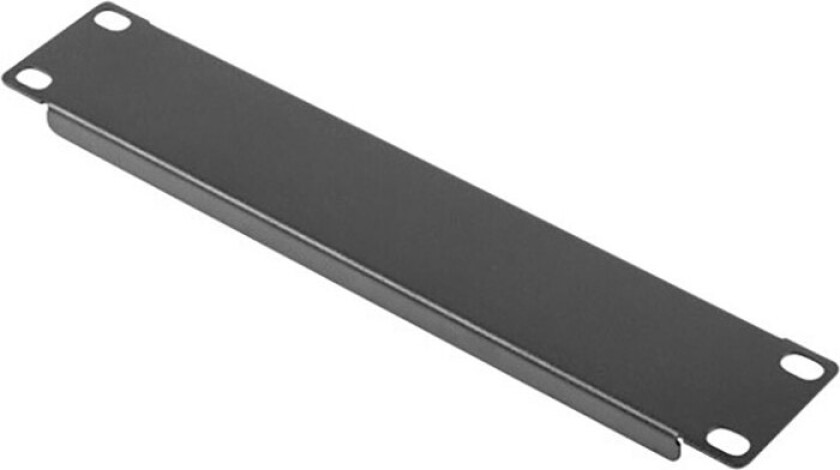 Blank Panel 1U t/10tm (25,4cm) Sort