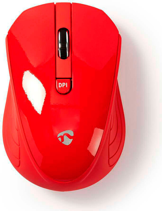Trådløs Mus m/dpi knap (1000 dpi) Rød - Nedis