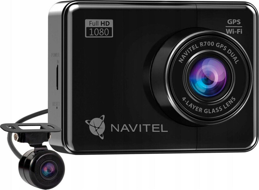 Navitel R700 GPS DUAL Bilkamera med ryggekamera (1080p) 170 grader