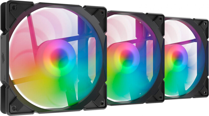 SilentiumPC Stella HP 120 PC-viftesett m/ARGB (2300rpm) 120mm