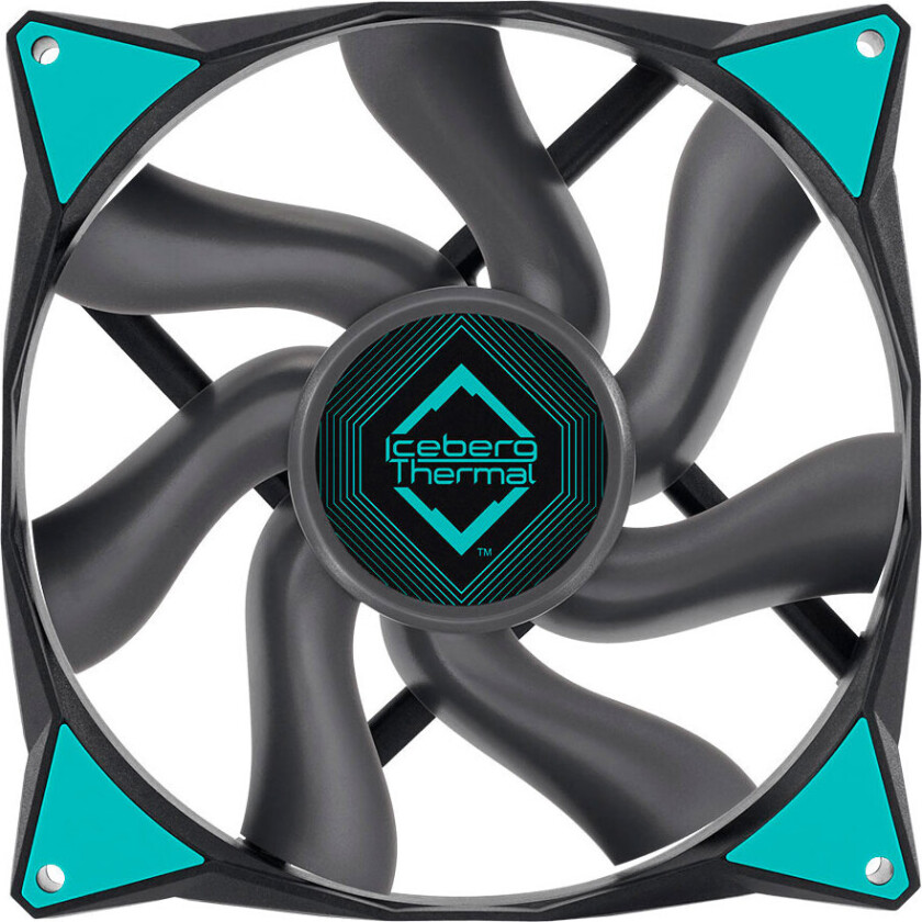 Iceberg Thermal IceGALE PC-vifte (1600RPM) 140mm - Svart