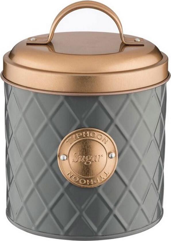 Typhoon Oppbevaring m/Sukker m/Kobberlokk (1 Liter) Grå