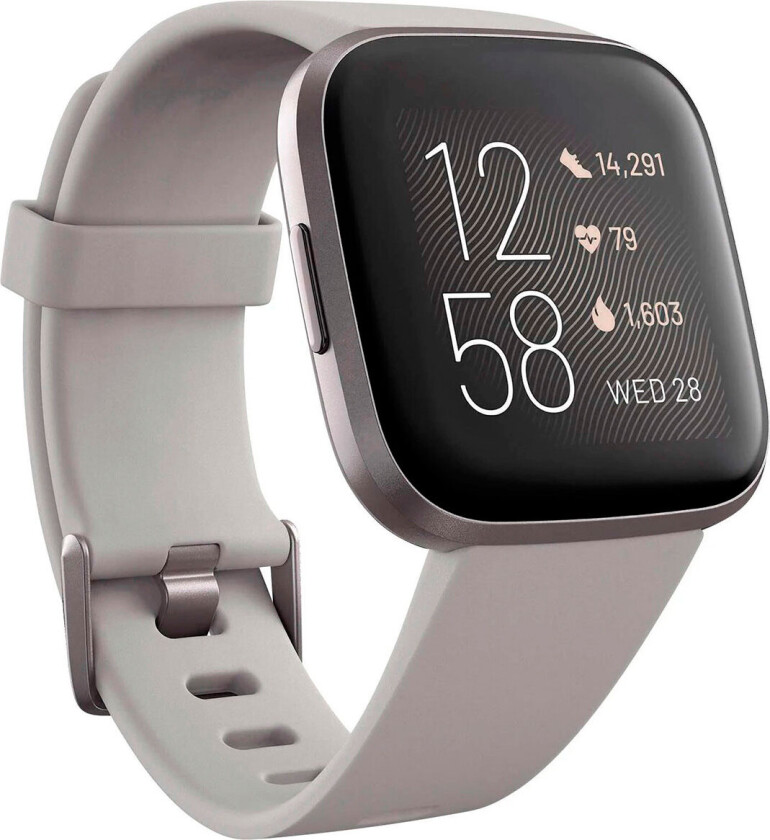 Fitbil Versa 2 Smartwatch - Stone/Mist Grey Aluminum
