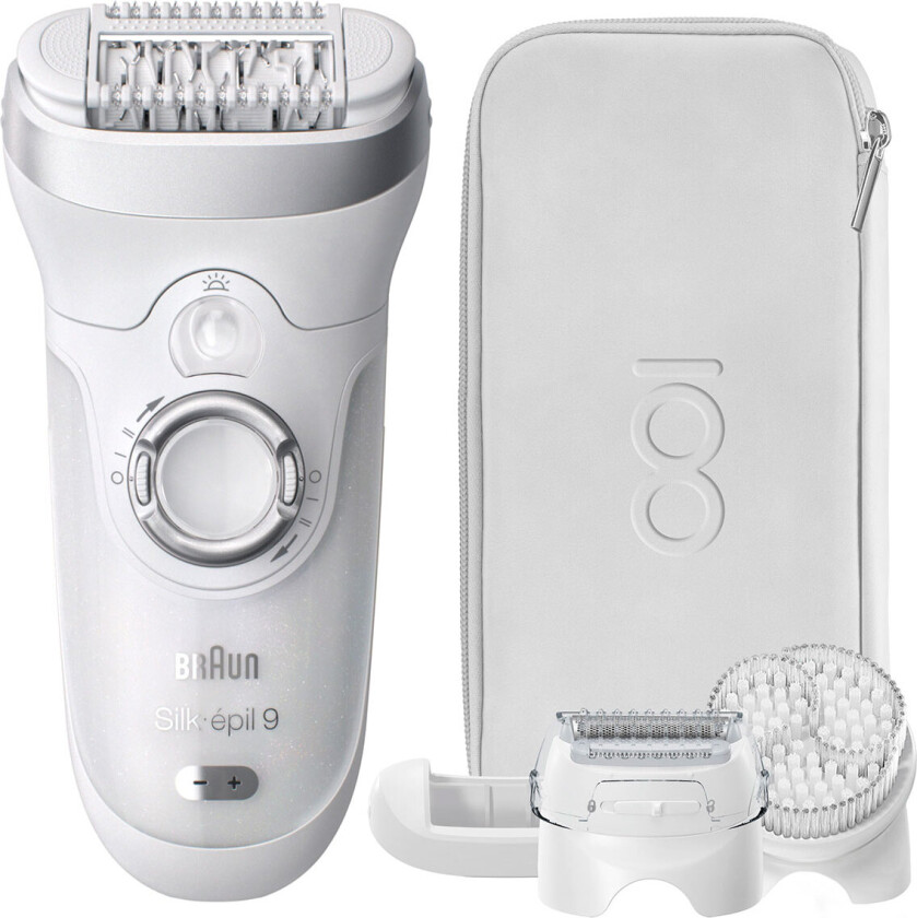 Silk-epil 9 MBSE9 epilator m/tilbehÃ¸r (vÃ¥t og tÃ¸rr)