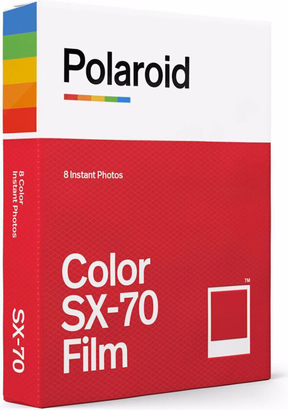 SX-70 Instant Color Film t/SX-70 Instant Camera (8pk) Hvite kanter