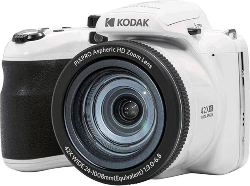 Astro Zoom AZ425, 20,68 MP, 5184 x 3888 piksler, BSI CMOS, 42x, Full HD, Sort, Hvit