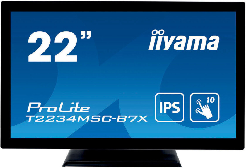 Iiyama T2234MSC-B7X ProLite 22tm LED - 1920x1080/60Hz - IPS, 8ms