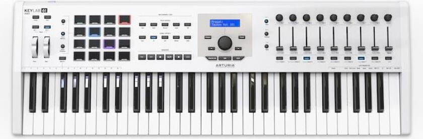 Bilde av Keylab Mkii 61 White Usb Controller Keyboard