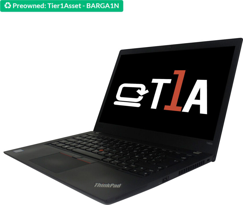 ThinkPad T480s - 14tm - Intel Core I5-8350U - 8 GB DDR4-SDRAM/256 GB SSD (fornyet) T1A BARGA1N
