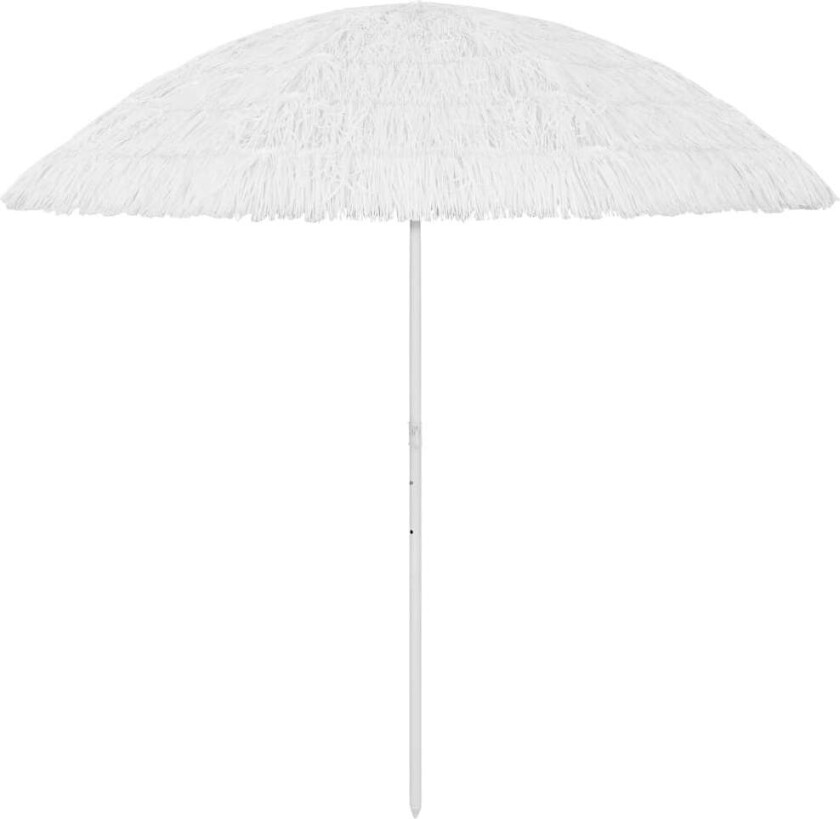 Strandparasoll Hawaii hvit 300 cm