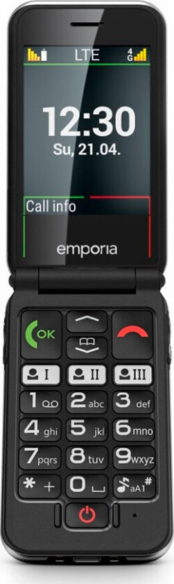 Emporia JOY 4G 2GB 1,1tm sammenleggbar mobiltelefon