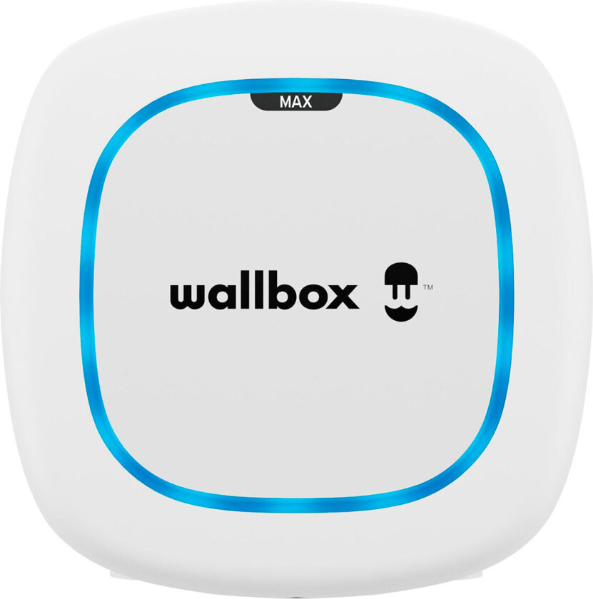 Wallbox Pulsar Max Ladeboks m/kabel - 7m (Type 1/2) 22kW - Hvit