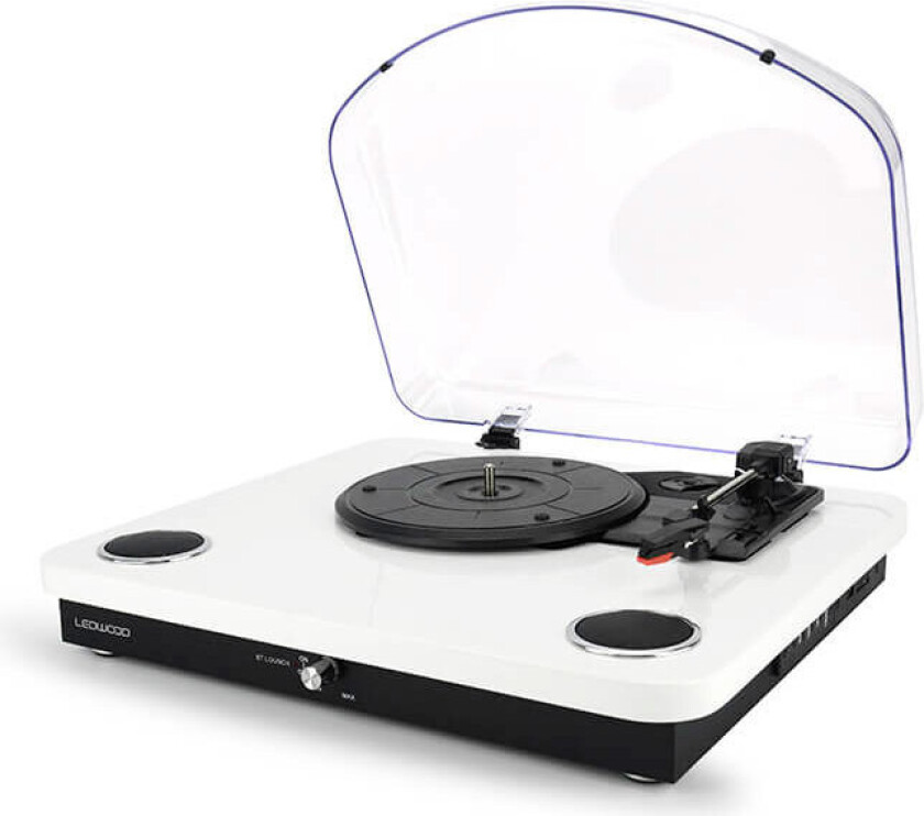 Ledwood Round 300 Platespiller (m/Bluetooth) Hvit