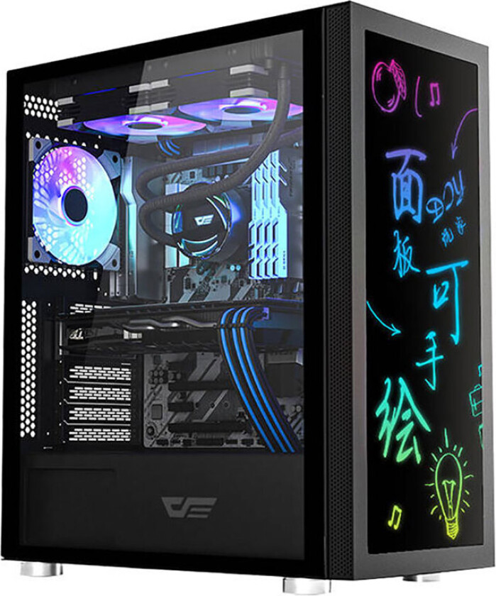 Darkflash DK210 Graffiti PC-deksel (ATX/Micro-ATX/ITX)