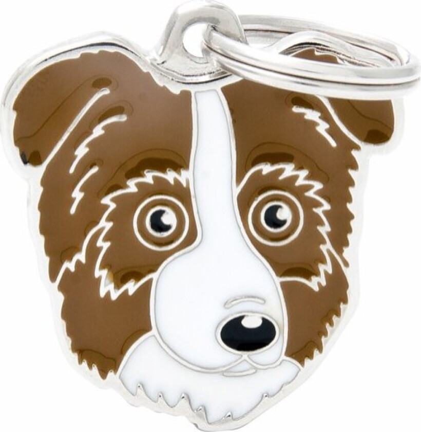 Red Australian Shepherd ID Dog Tag