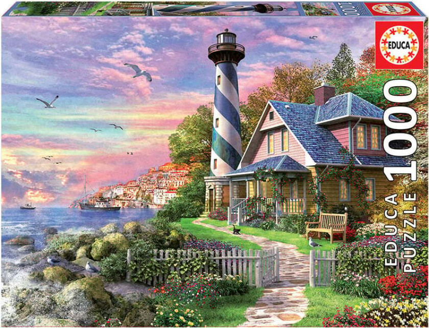 Educa Puzzle Lighthouse at Rock Bay (1000 stykker)