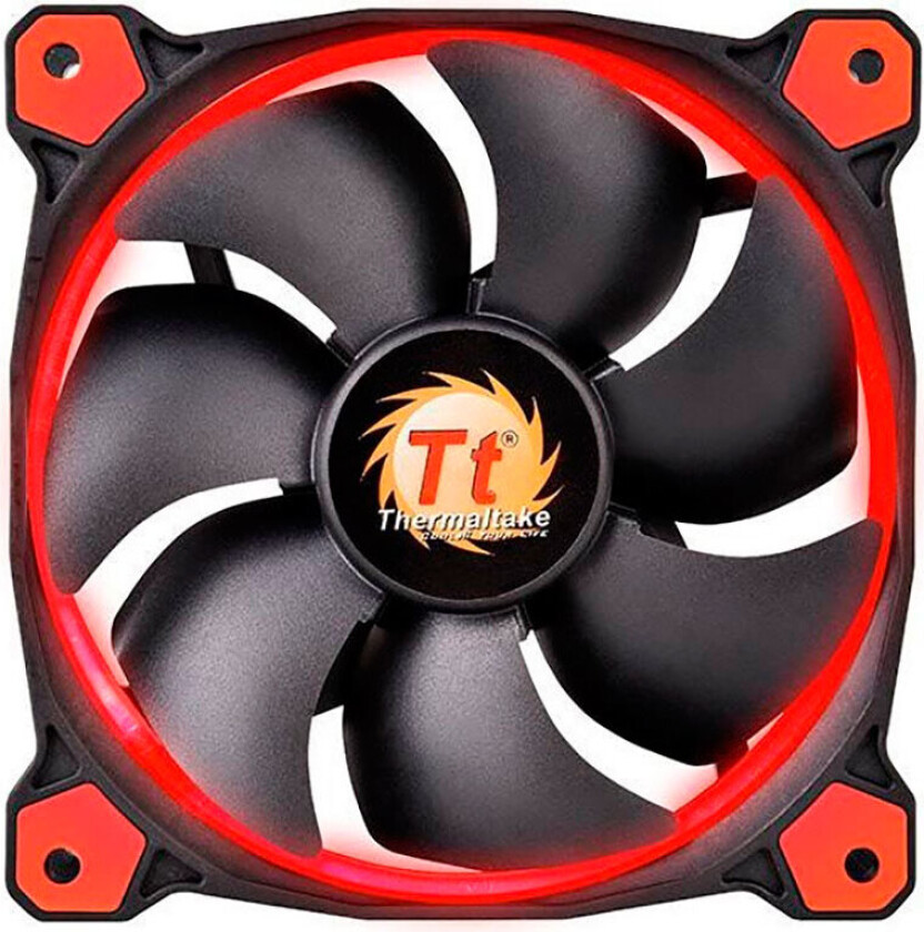 Riing 14 LED PC-kjøler (1400RPM) 140 mm - Rød