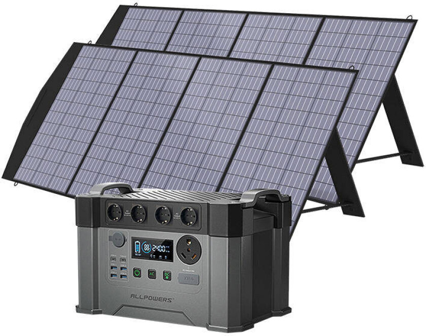Allpowers AP-SS-009-BLA-Pro bærbar kraftstasjon (1500Wh/1500W)