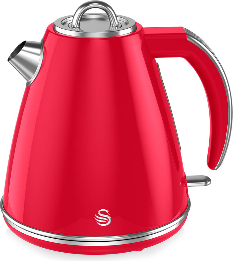 Swan elektrisk vannkoker 3000W (1,5 liter) Rød