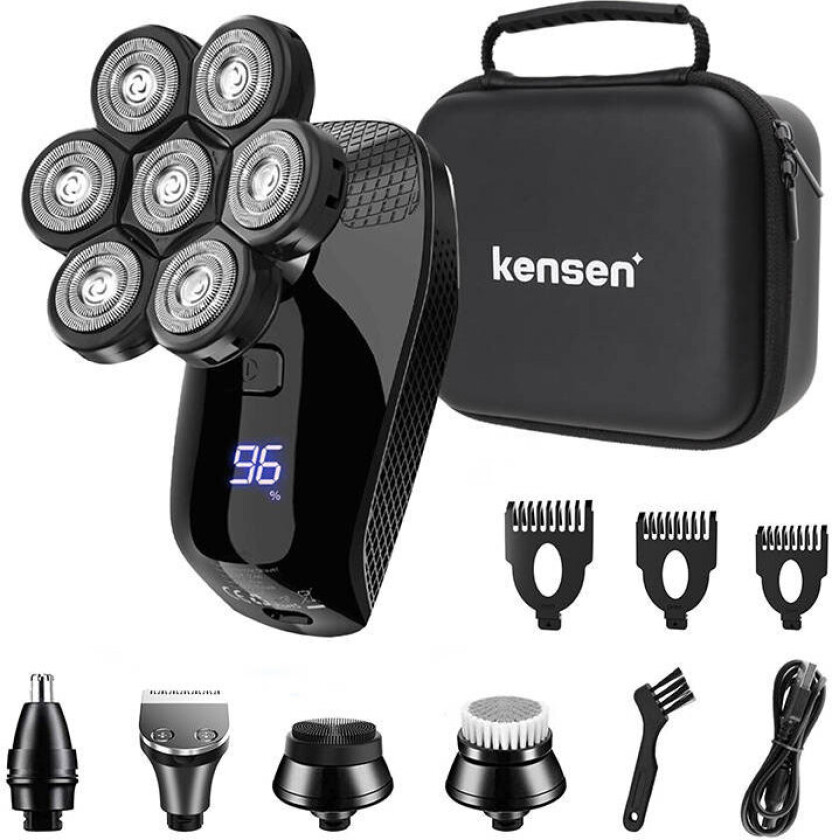 Barbermaskin 5-in-1 electric shaver with 7D head