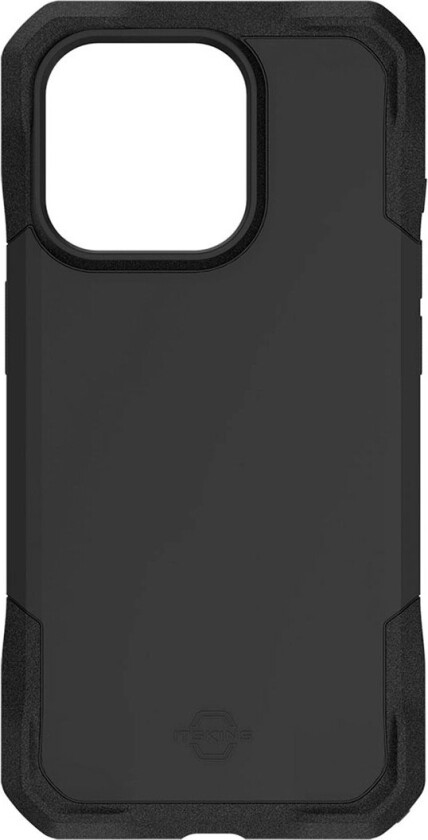 Itskins Spectrum R Armour-deksel til iPhone 15 Pro (Antibakteriell) Svart