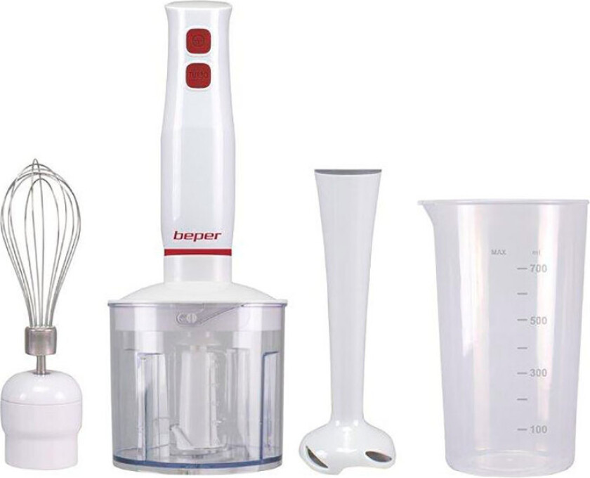 Beper P102FRU200 4-i-1 stavmiksersett (400W) Hvit